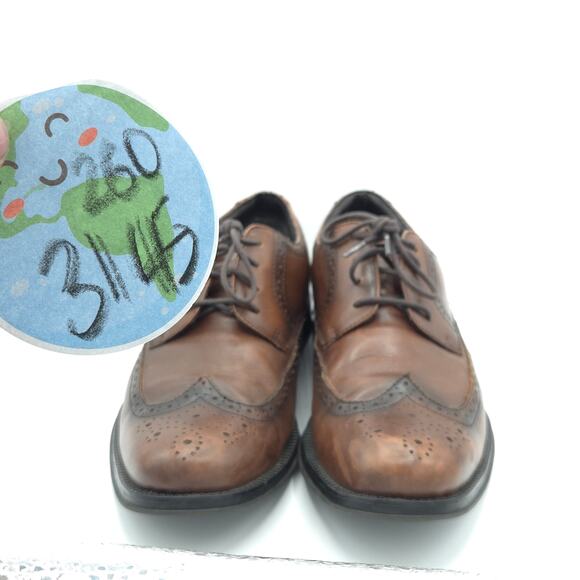 Dockers Moritz Men\'s Leather Brogue Wingtip Brown Size 10.5 main image 5